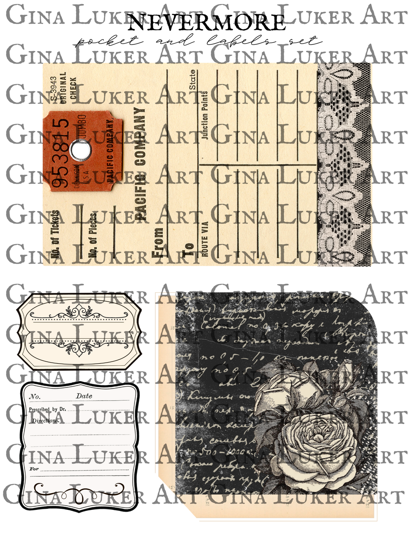 Nevermore Junk Journaling Printable Pack