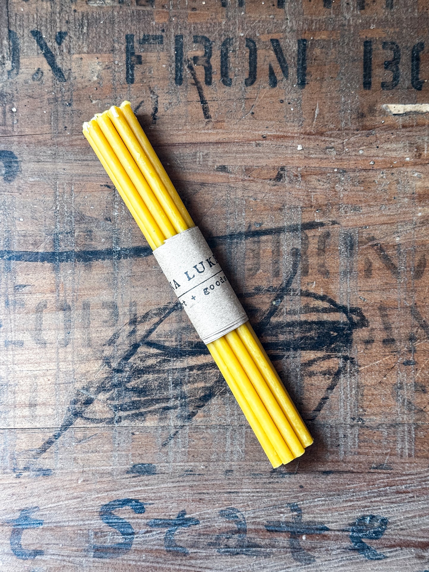 Yellow Beeswax Spell Candles | Set of 10