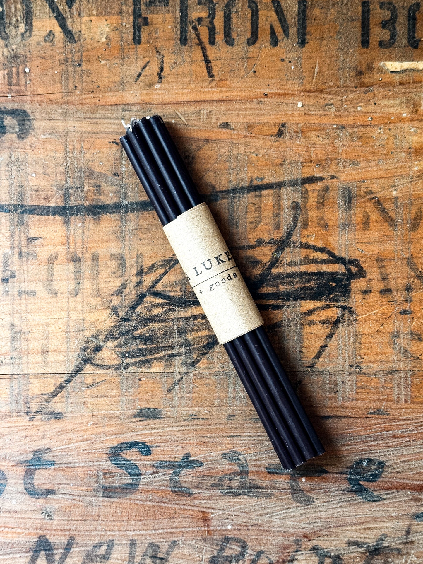 Black Beeswax Spell Candles | Set of 10