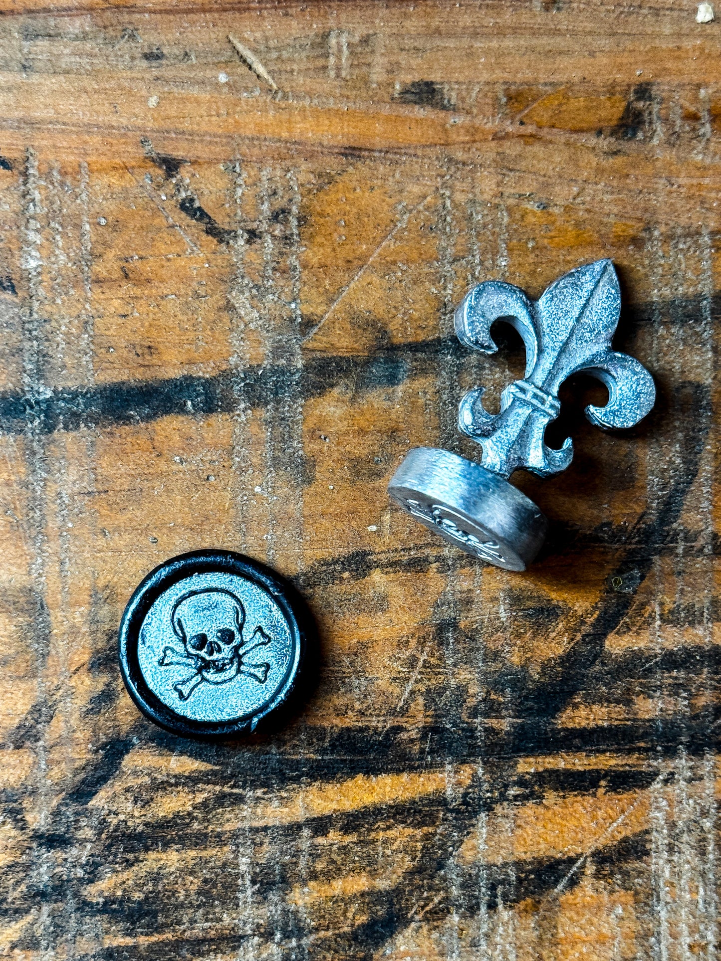 Skull + Crossbones Wax Seal Stamp | 3/4" Metal Seal