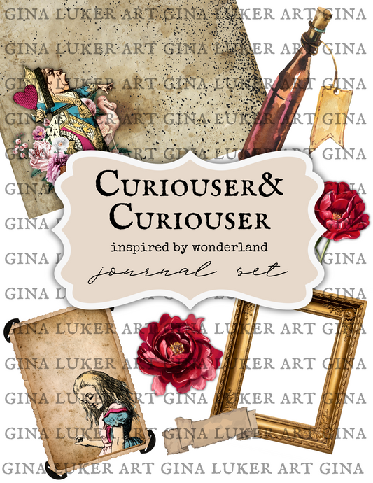Curiouser & Curiouser: Inspired by Wonderland Journaling set