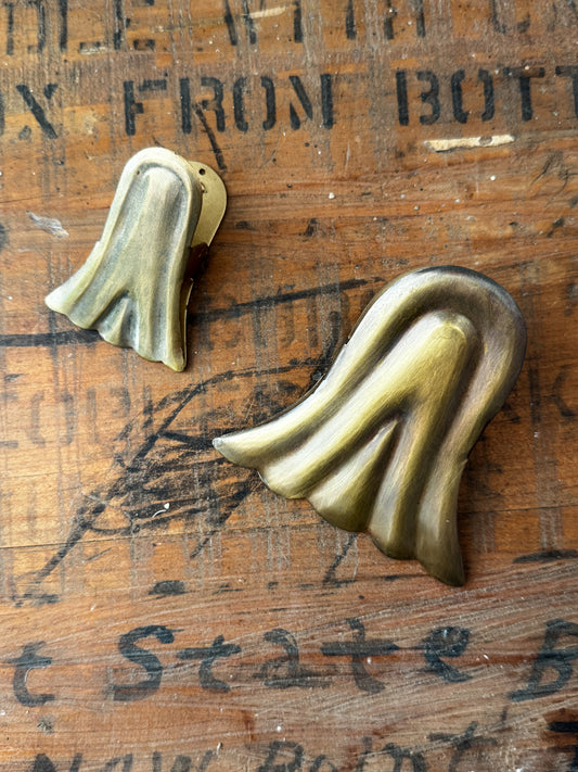 Antique Gold Metal Note Clips | Set of Two